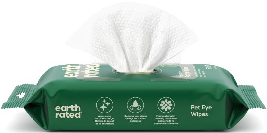 מגבוני עיניים לכלבים מבית Earth Rated - סך הכל 60 יחידות