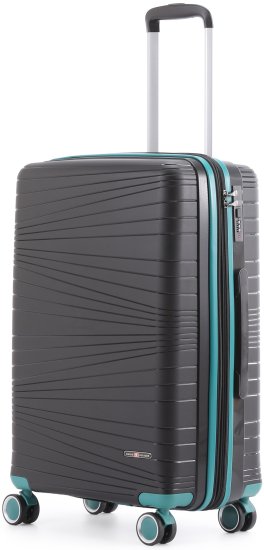 מזוודה קשיחה 32 אינץ' 150 ליטר דגם Texas מבית Swiss Voyager - צבע שחור