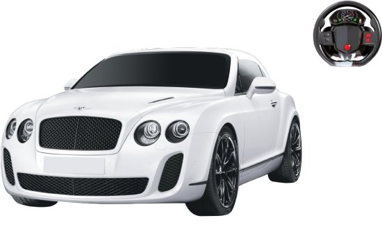 מכונית ספורט 1:24 דגם Bentley GT Super Sport עם שלט רחוק בצורת הגה Machina