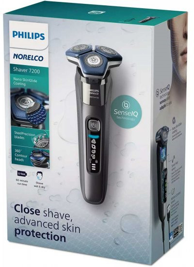 מכונת גילוח חשמלית לשימוש יבש ורטוב Philips Norelco 7200 S7887/82