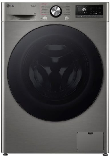 מכונת כביסה פתח חזית אינוורטר 8 ק''ג 1200 סל''ד LG WFS8214GBB - צבע כסוף