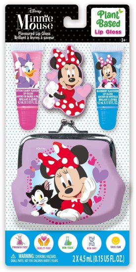 סט 2 ליפ גלוסים בטעמים וארנק מבית דיסני - מיני מאוס