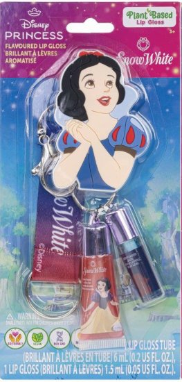 סט מחזיק מפתחות וליפ גלוסים מבית דיסני - שלגיה