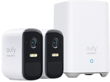 ערכת 2 מצלמות חכמות 2K + רכזת דגם Eufy Security - eufyCam 2C Pro Kit T8861 מבית Anker