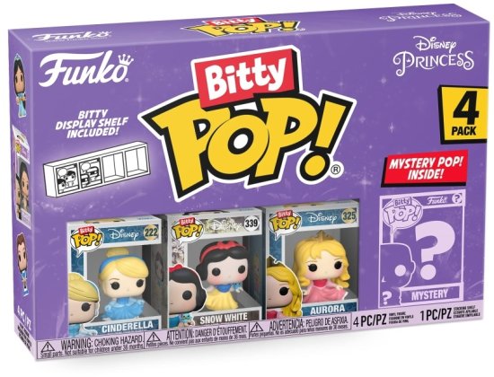 ערכת 4 בובות Funko Bitty POP עם דמות מסתורית - דיסני