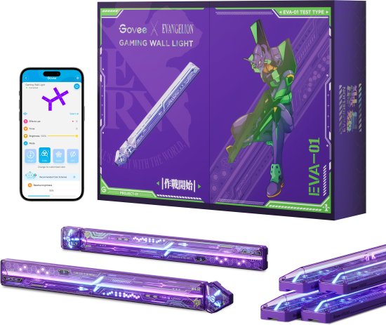 ערכת תאורה דקורטיבית חכמה לגיימינג Govee X Evangelion