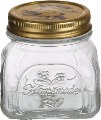 צנצנת זכוכית לאחסון סדרת Homemade מבית Naaman - נפח 300 מ''ל