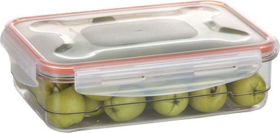 קופסת אחסון עם מכסה בנפח 1.2 ליטר סדרת Tritan Cloc מבית Food Appeal - צבע אדום