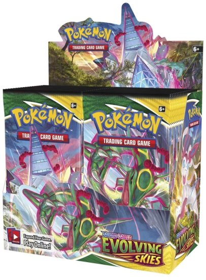 קלפי אספנות פוקימון Pokemon TCG Scarlet & Violet Evolving Skies Booster Box - מארז 36 חפיסות