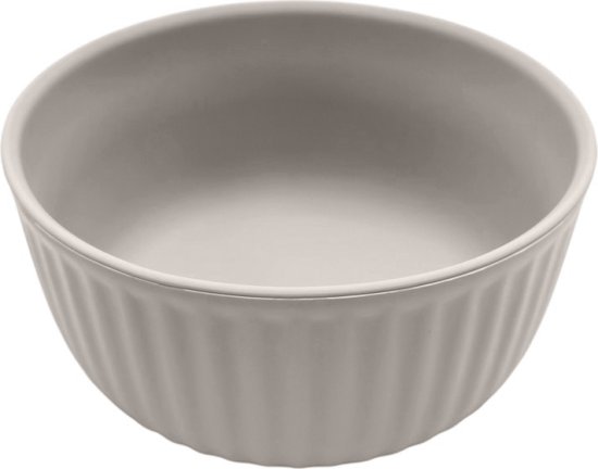 קערת סיליקון לתינוק בתצורת גלים מבית Yamayo - צבע אפור