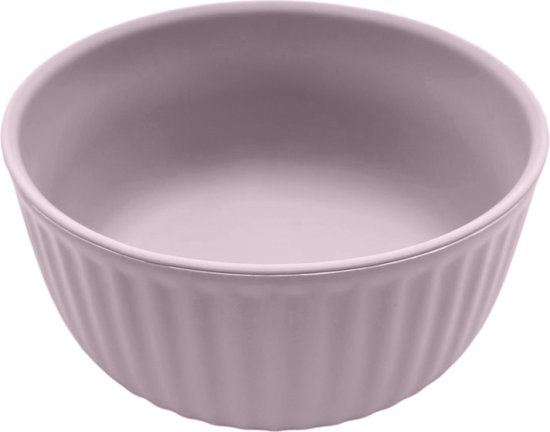 קערת סיליקון לתינוק בתצורת גלים מבית Yamayo - צבע ורוד