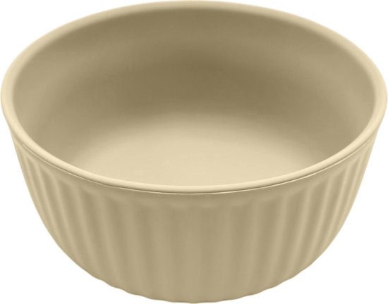 קערת סיליקון לתינוק בתצורת גלים מבית Yamayo - צבע צהוב