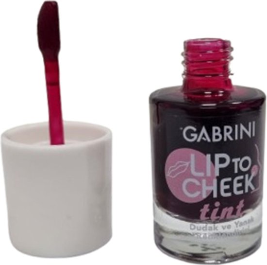 Gabrini - טינט לשפתיים ולחיים בגוון אדום - נפח 12 מ''ל