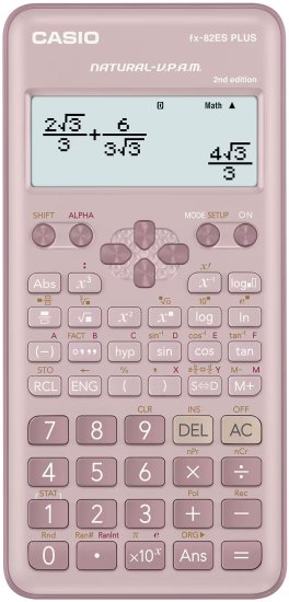מציאון ועודפים - מחשבון מדעי Casio FX-82ESPLUS-2PK - ורוד בהיר – תמונה 3