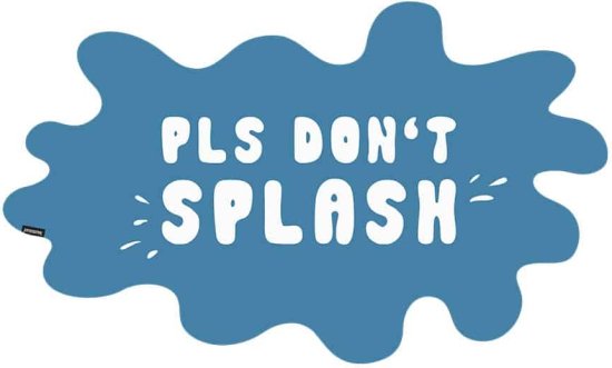 שטיח אמבטיה עם פטנט ספיגה 50x80 ס''מ דגם Art Splash מבית Fennoma - צבע כחול – תמונה 3