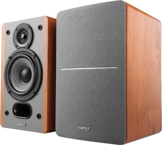 זוג רמקולי מדף פסיביים Edifier P12 - צבע חום - שנה אחריות היבואן הרשמי – תמונה 3