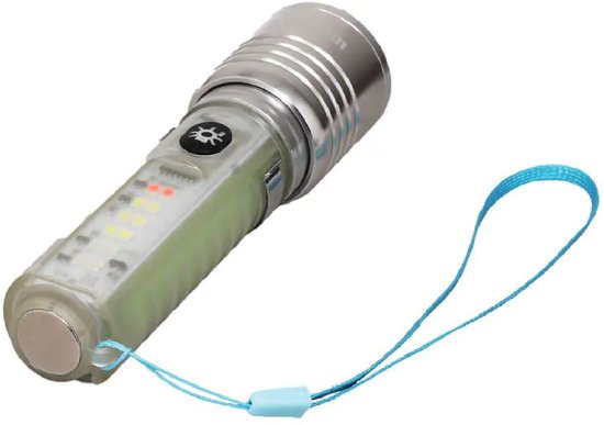 פנס יד נטען עוצמתי 8 מצבים Semicom 10W – תמונה 3