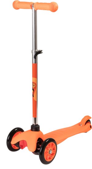 מיני קורקינט 3 גלגלים לילדים מבית Drift - צבע כתום – תמונה 3