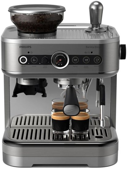 מכונת אספרסו חצי אוטומטית Philips Barista Brew (Single) PSA3218/01 - צבע כסוף – תמונה 3