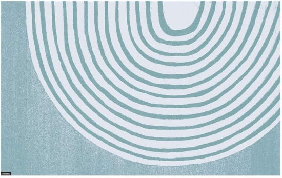 שטיח אמבטיה עם פטנט ספיגה 50×80 ס"מ דגם Art Rainbow מבית Fennoma – צבע טורקיז