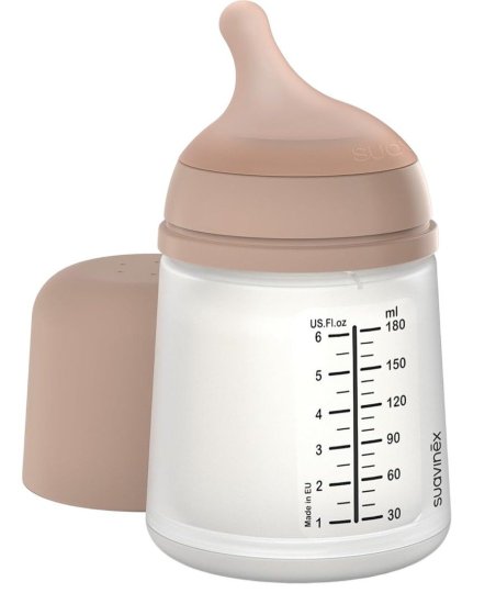 בקבוק לתינוק בנפח 180 מ''ל Suavinex Zero Zero - אבן מדיום