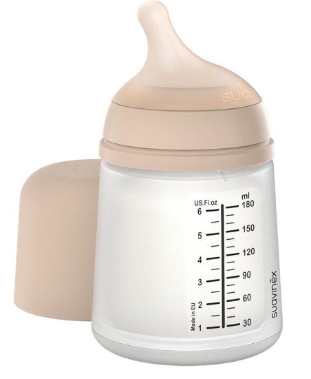 בקבוק לתינוק בנפח 180 מ''ל Suavinex Zero Zero - לייט