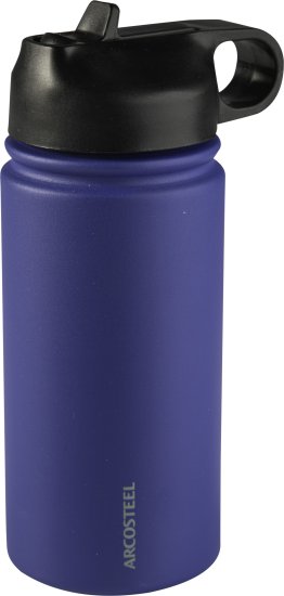 בקבוק שתיה תרמי לילדים 400 מ"ל מבית Arcosteel – צבע כחול