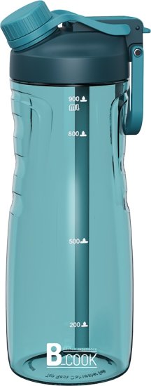 בקבוק שתייה דגם Grande Sport מבית B-COOK - נפח 970 מ''ל - צבע טורקיז