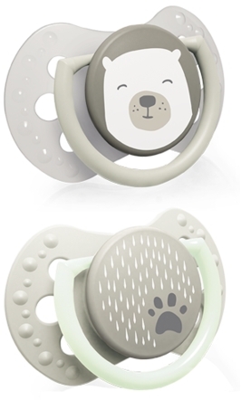 זוג מיני מוצצים מסיליקון מהדורת Buddy Bear מבית Lovi - גילאים 0-2 חודשים