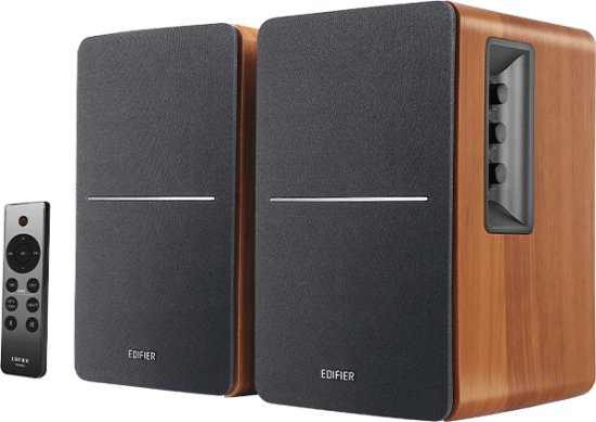 זוג רמקולי מדף Bluetooth עם שלט Edifier R1280DB - צבע חום