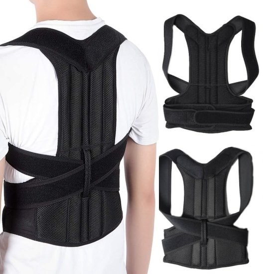 חגורת גב אורטופדית מוצלבת Gav Medic מידה M - צבע שחור