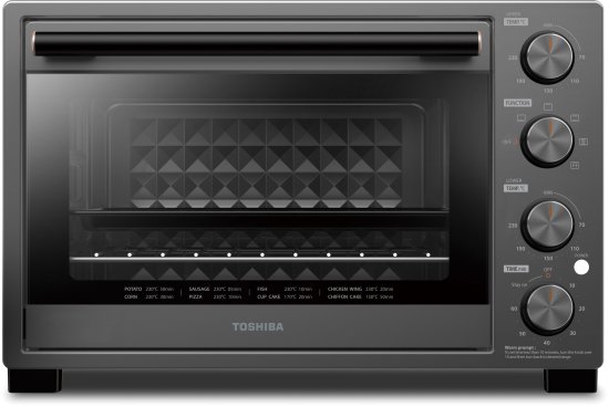 טוסטר אובן + טורבו 35 ליטר Toshiba TL-MC35Z-IL 1650W - צבע אפור טיטניום