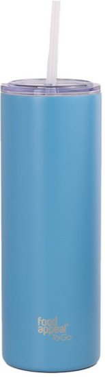 כוס תרמית עם קש 600 מ''ל סדרת To go מבית Food Appeal - צבע כחול בהיר