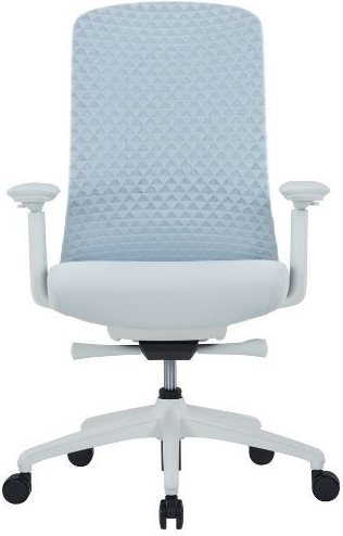 כיסא משרד אורטופדי דגם Tulip מבית Keisar - צבע לבן