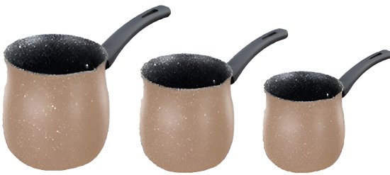 מארז 3 פינג'אנים 0.5/0.9/1.3 ליטר סדרת Coffee Collection מבית Food Appeal - צבע מוקה