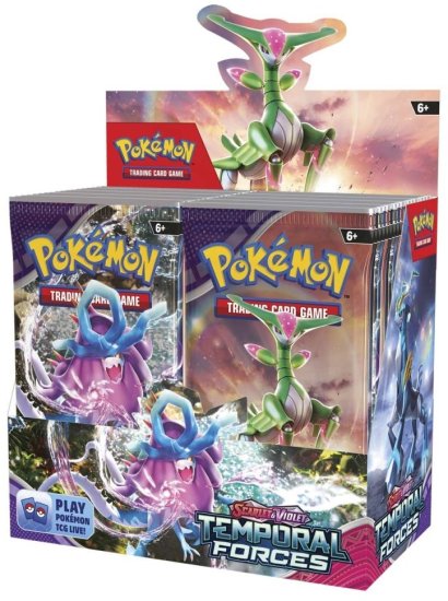 מארז קלפי אספנות פוקימון Pokemon TCG: Scarlet & Violet Temporal Forces Booster Box - מארז 36 חפיסות