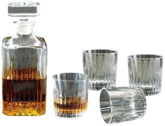 מארז קראף וויסקי וארבע כוסות מבית Winekeeper