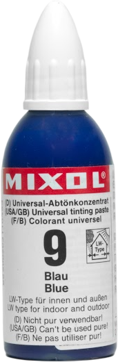 מגוון אוניברסלי מרוכז Mixol - תכולה 20 מ''ל - צבע כחול 9