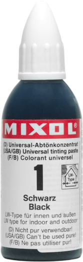 מגוון אוניברסלי מרוכז Mixol - תכולה 20 מ''ל - צבע שחור 1