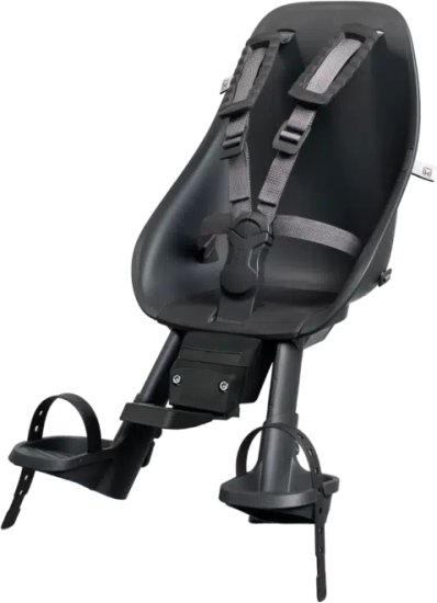 מושב תינוק קדמי Ta-ke לכידון האופניים עם מתאם MTB/ATB מבית Urban Iki - צבע Bincho Black/Bincho Black