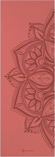 מזרן יוגה PVC פרימיום 5 מ''מ מבית GAIAM - צבע אדום