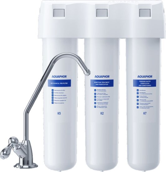 מערכת סינון דגם Crystal A מבית AQUAPHOR