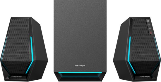 מערכת רמקולי Bluetooth בתצורת 2.1 ערוצים ותאורת Edifier G1500 Max RGB - צבע שחור