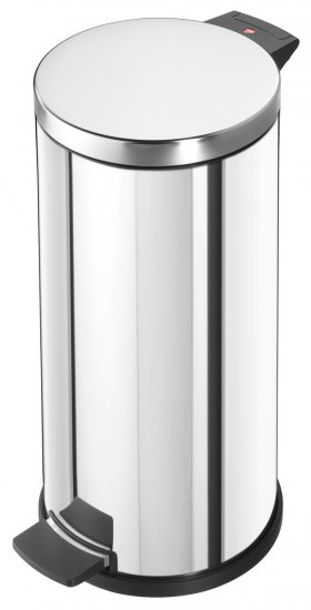 מציאון ועודפים - פח דוושה 18 ליטר Hailo Solid L - צבע נירוסטה