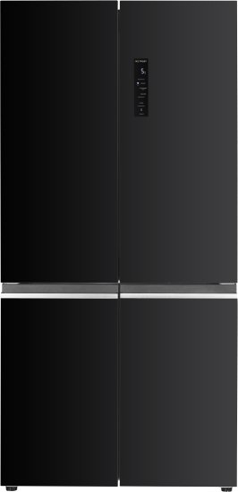 מקרר 4 דלתות מקפיא תחתון 600 ליטר Amcor HR4628GB - זכוכית שחורה