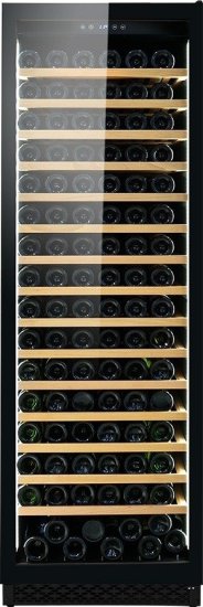 מקרר יין דיגיטלי עם מדחס 191 בקבוקים משולב מדפי עץ נשלפים Winekeeper Galaxy – צבע שחור