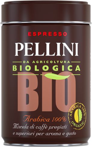 קפה טחון 250 גרם Pellini BIOLOGICA Arabica 100%