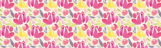 ראנר מבודד חום PVC לשולחן דגם Heart Flower מבית Tiva Design - גודל 30x100 ס''מ