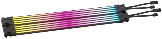 רצועת כבלי תאורה ARGB לספק כוח Corsair - צבע שחור