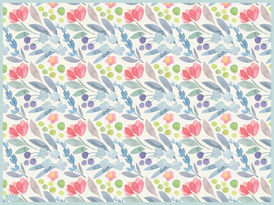 שטיח PVC דגם Claude Monet מבית Tiva Design - מידה 60x80 ס''מ